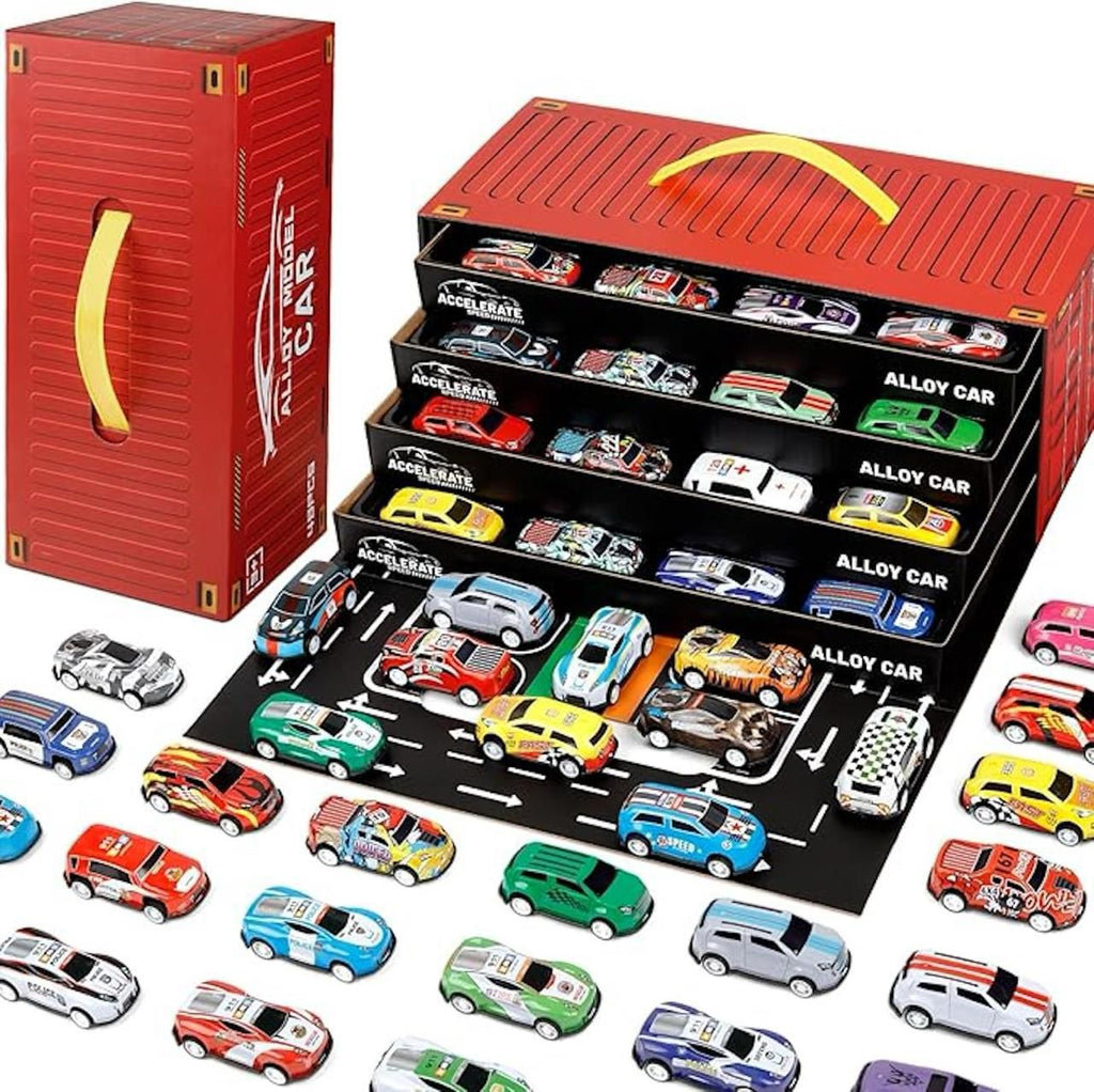 48 Piece Pull Back Car Set